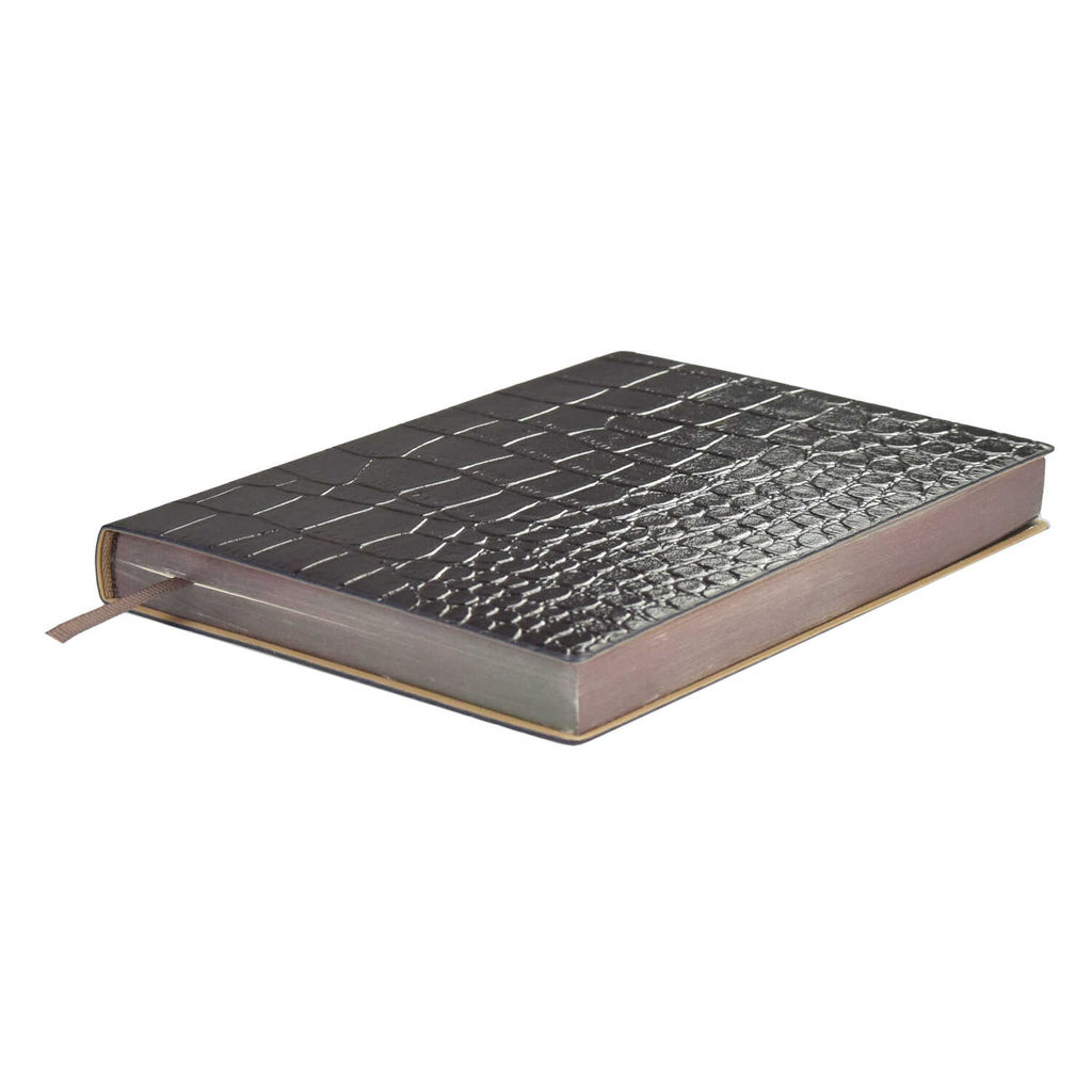 Ежедневник недатированный ESCALADA, А6+, 160 л., арт. 64217/ 20 КРОКО МЕТАЛЛИК ГРАФИТОВЫЙ  фото 2