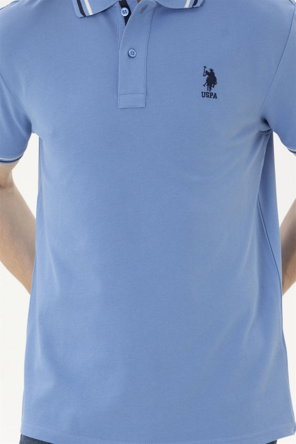 Мужская темно-синяя базовая футболка - U.s. polo assn фото 6