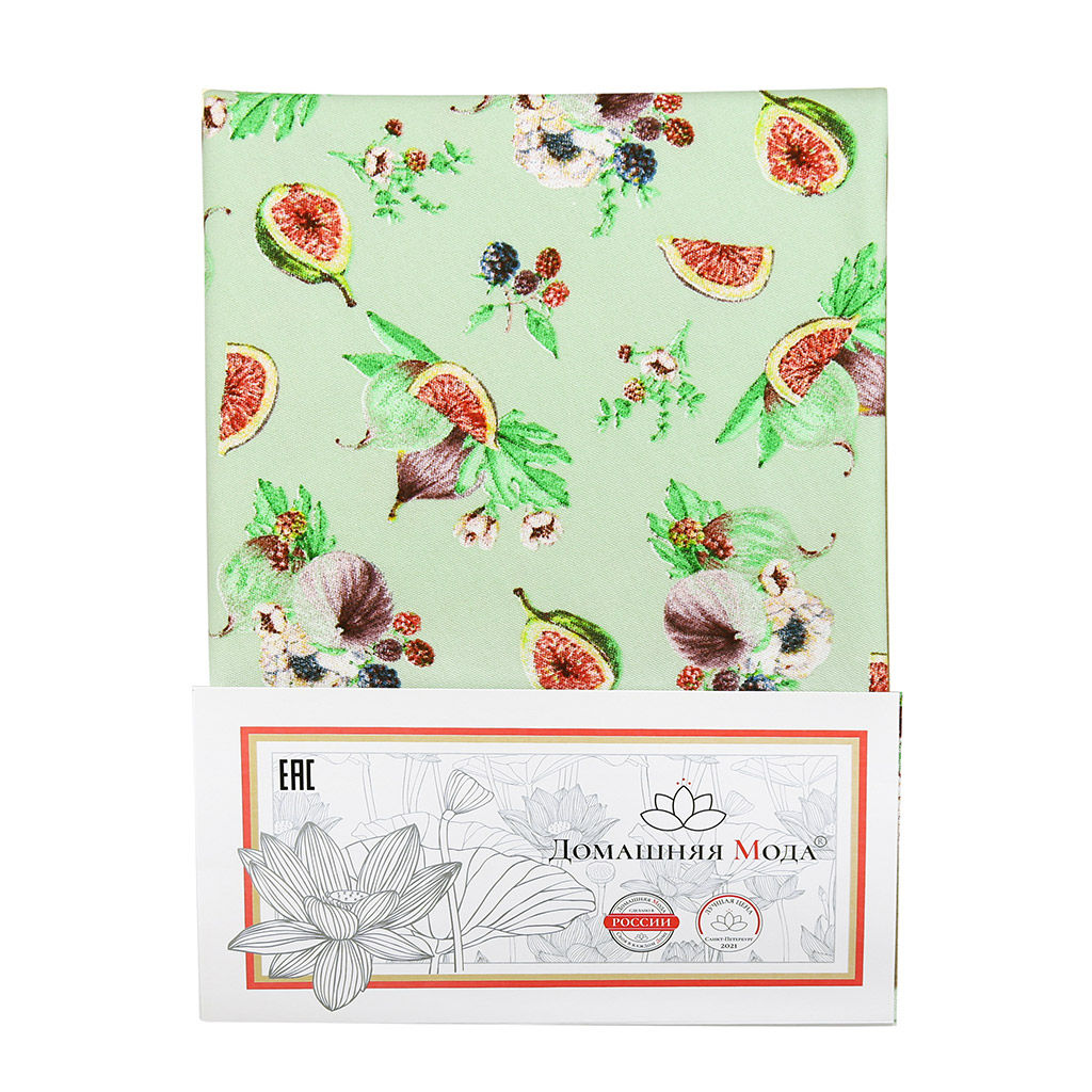 Инжир К Скатерть 220х145см, длина стола до 180см, на 8-10 персон, хлопок Премиум 186г/м2, Домашняя мода (Россия) фото 5