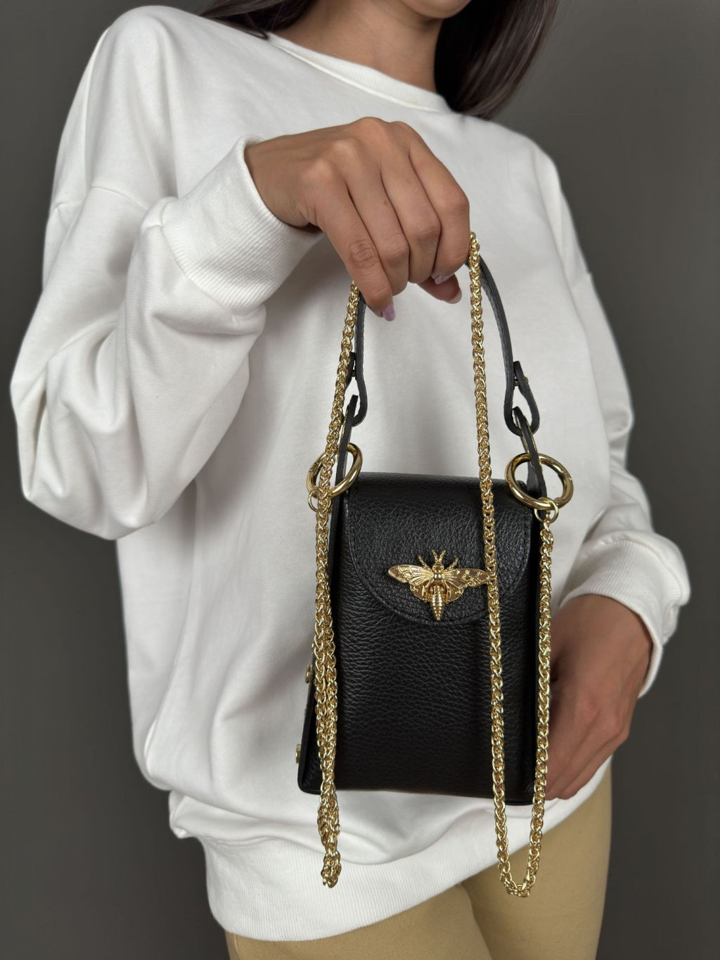 Сумка женская из телячьей кожи