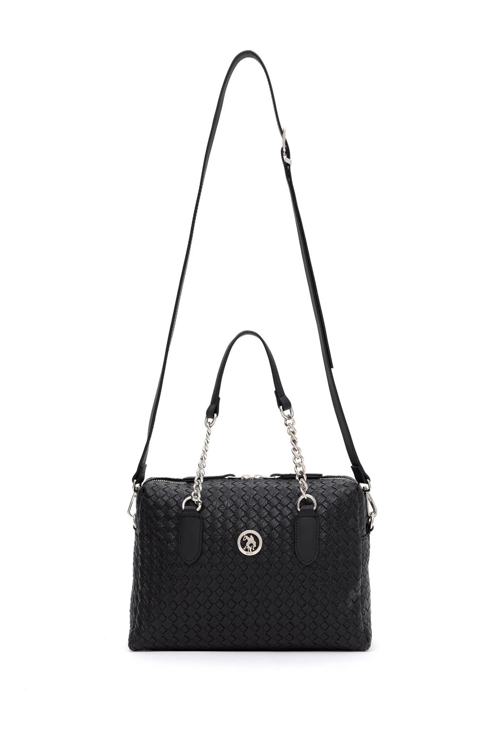 Женская черная сумка через плечо Неожиданная скидка в корзине