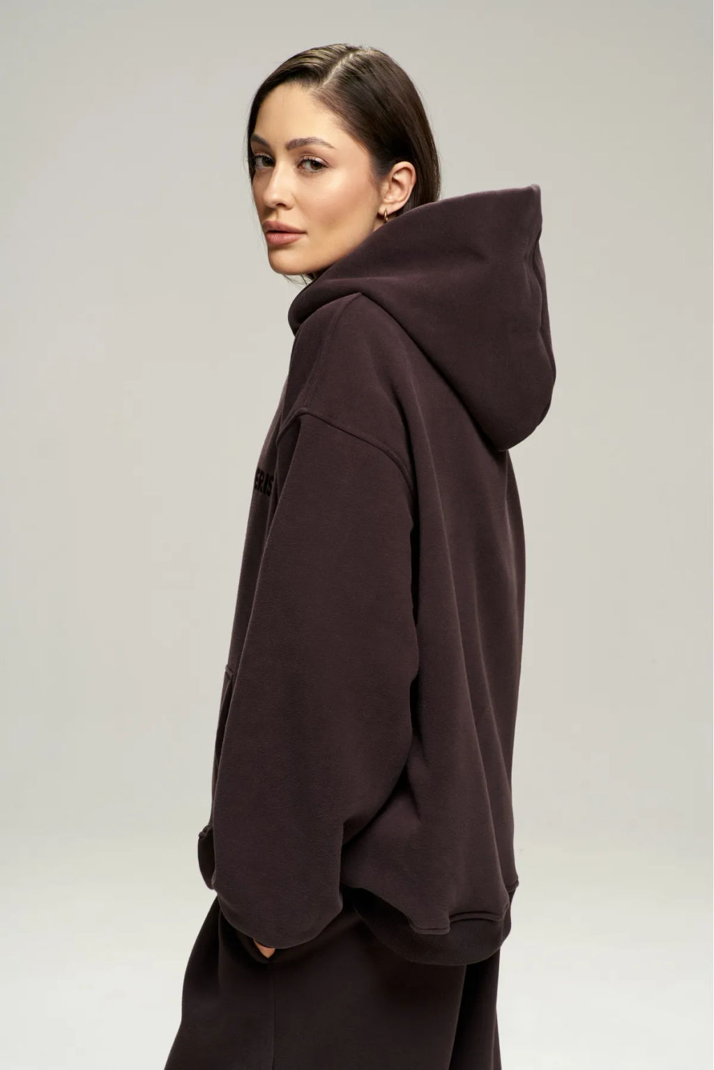 Худи с начесом Brown - Erist store фото 9