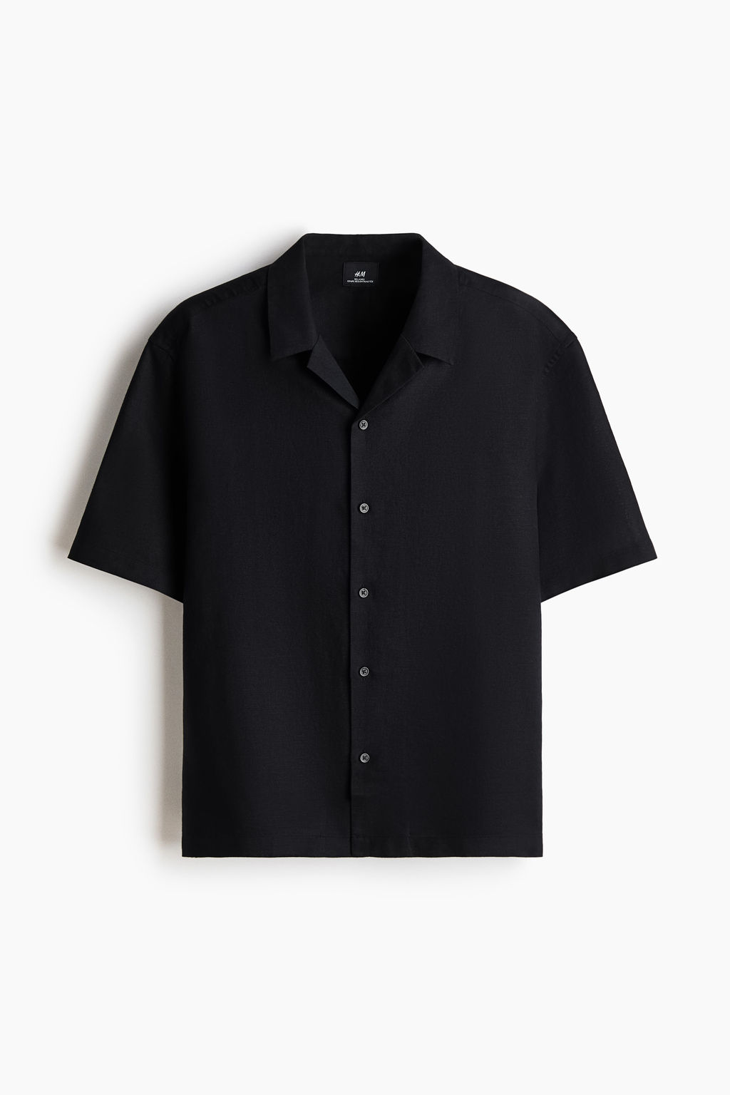 Camisa resort en mezcla de lino Relaxed Fit - H&m фото 5