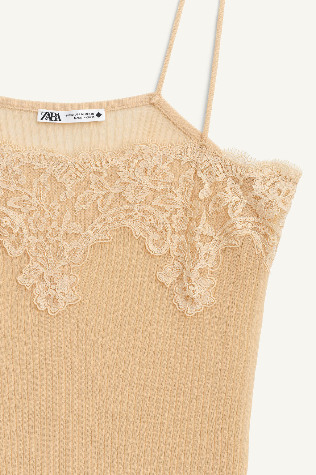LIMITED EDITION RIBBED LACE TOP - Zara фото 5