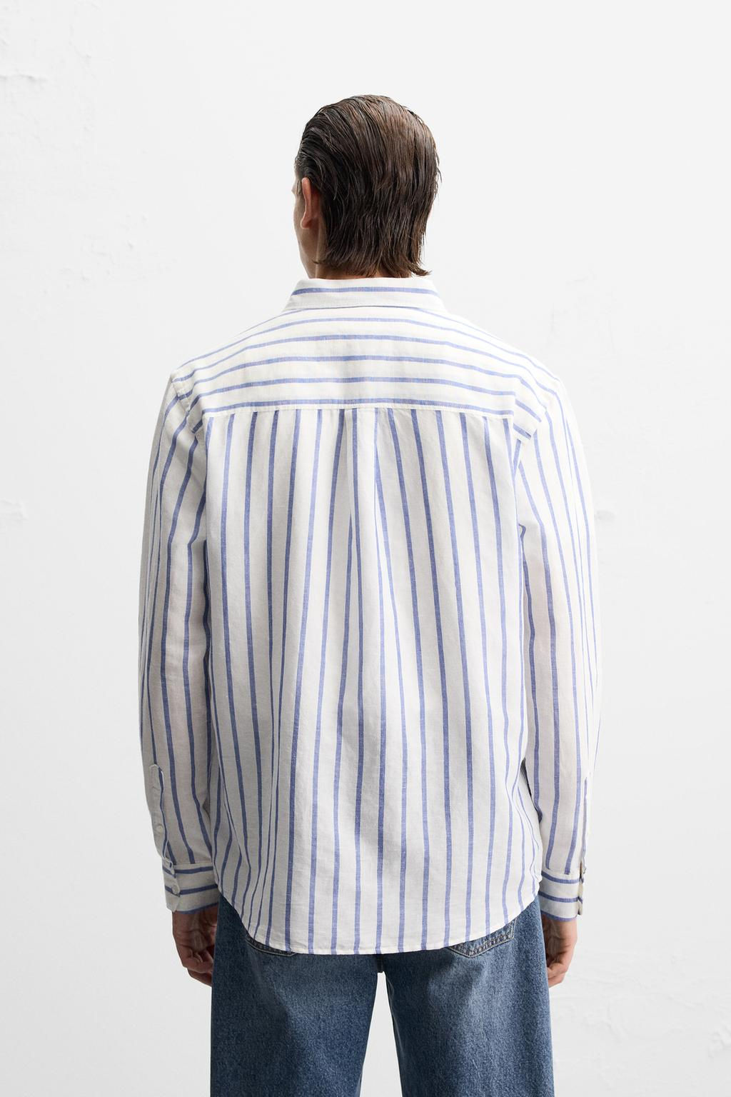 COTTON - LINEN SHIRT - Zara фото 43