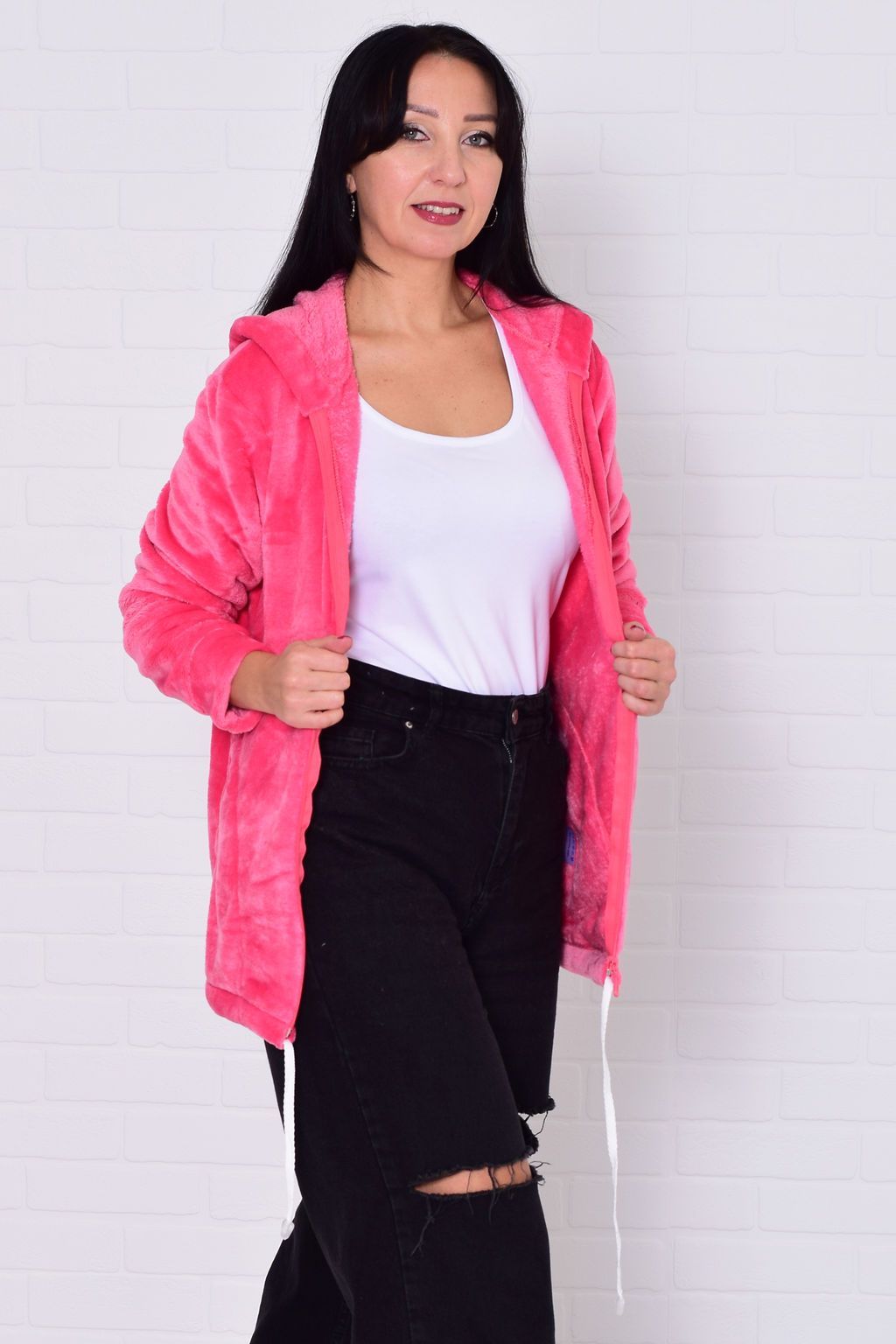 Толстовка женская 6-204 из велсофта - Новое кимоно фото 62