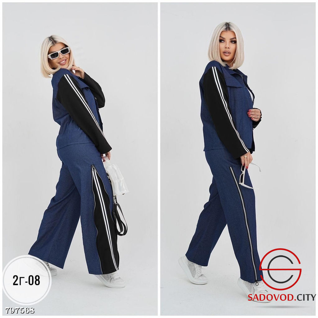 костюм из ткани джинса и двунитки. - Bruno фото 2