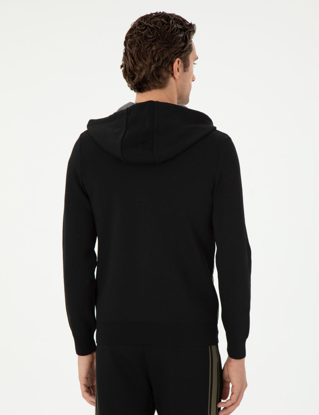 Черный трикотажный кардиган стандартного кроя - Cacharel фото 5