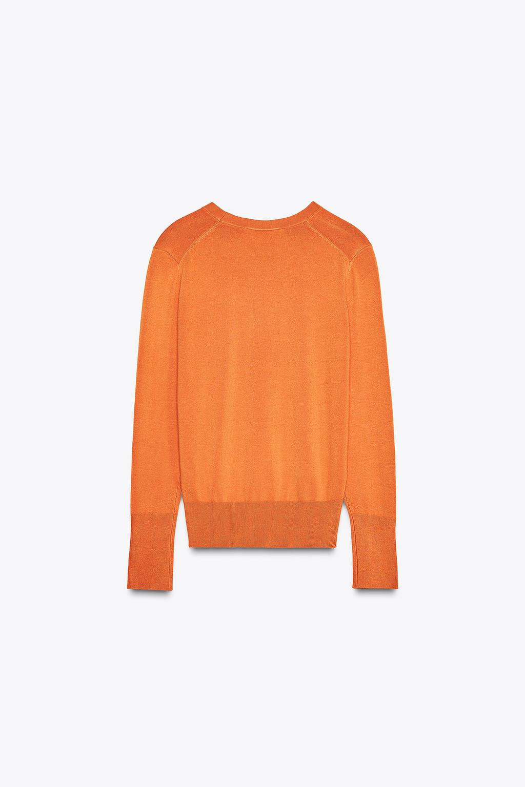 BASIC PLAIN KNIT SWEATER - Zara фото 4