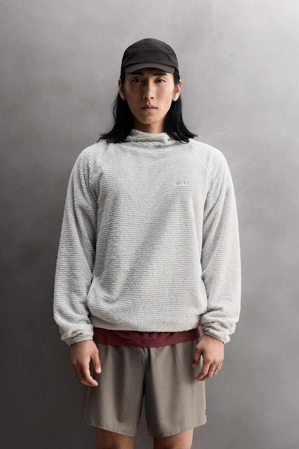 SUDADERA POLAR TEXTURA CAPUCHA / Blanco roto - Zara фото 2