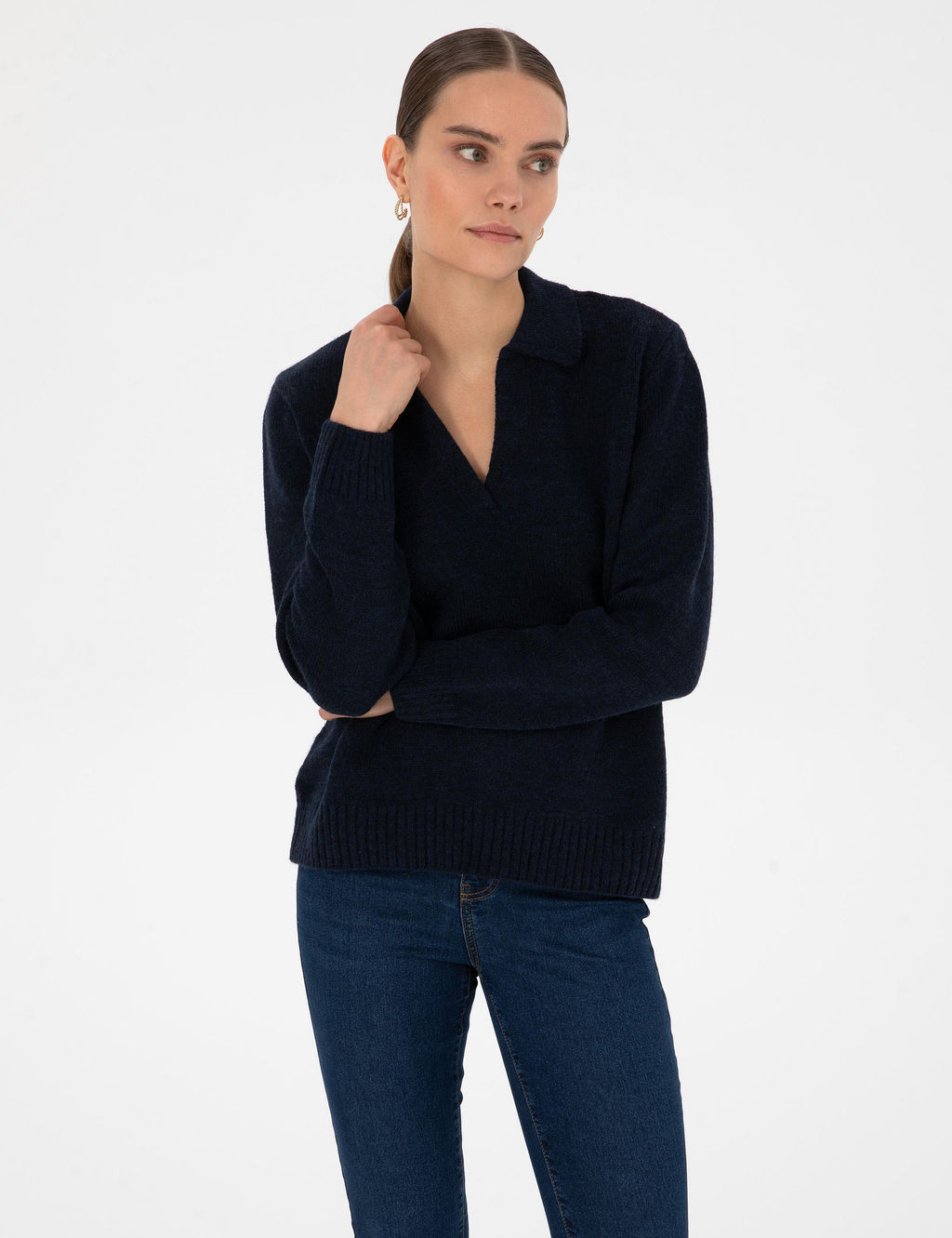 Lacivert Comfort Fit Kazak