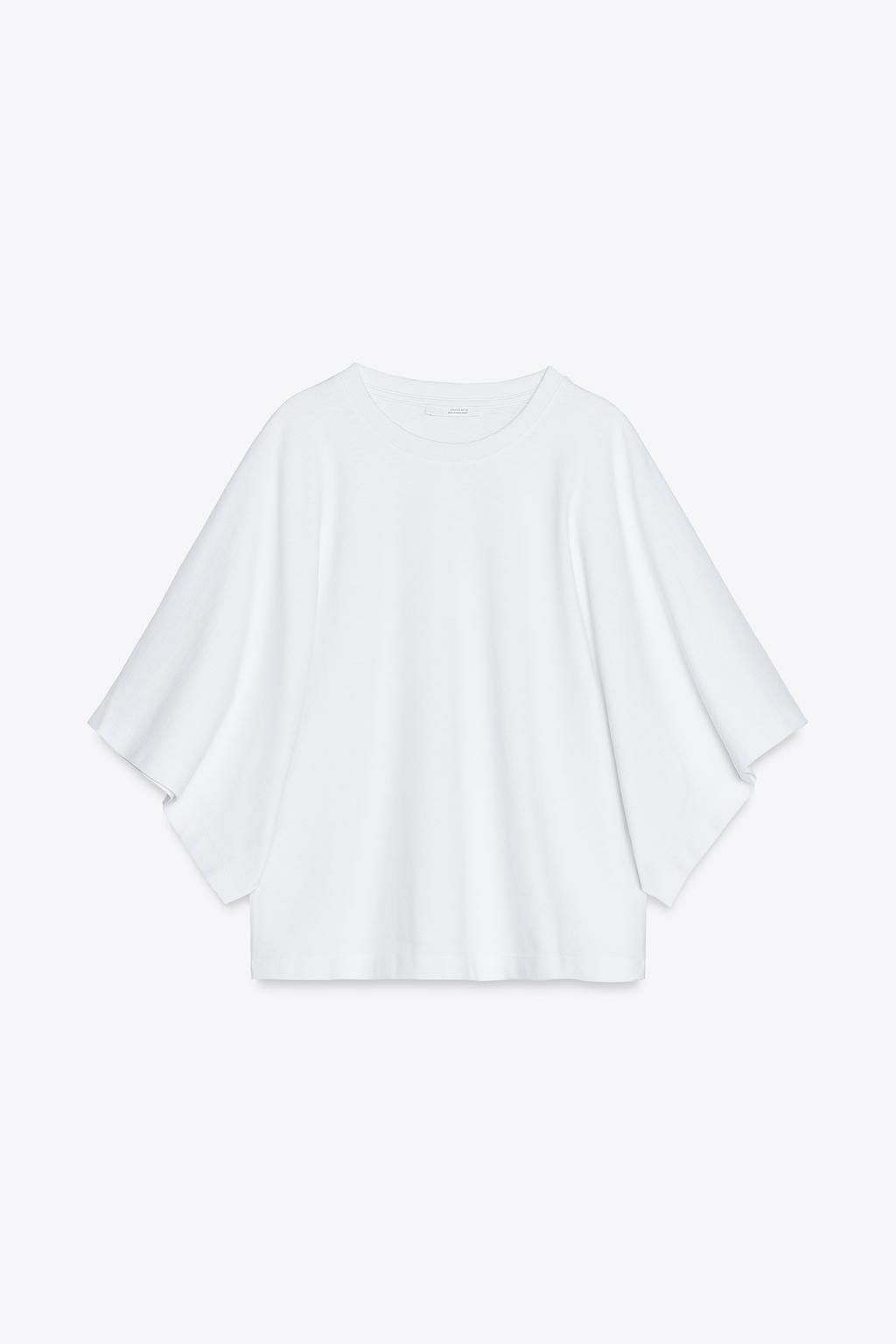 WASHED CAP SLEEVE T-SHIRT - Zara фото 6