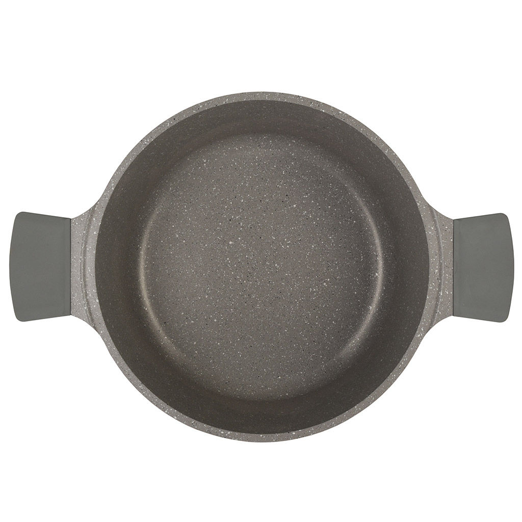 Stella Кастрюля с тефлоновым покрытием 5,2л, д25,5см, h14,5см, s0,32см, дно д20см, s0,4см, литая, стеклянная жаропрочная крышка, капучино (cappuccino) (Россия) - Домашняя мода фото 3