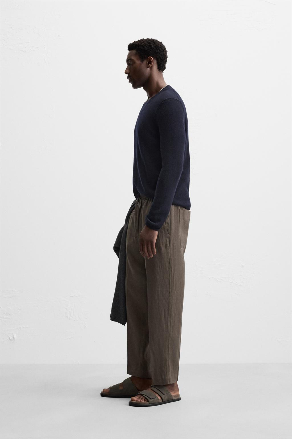 100% LINEN TROUSERS - Zara фото 23