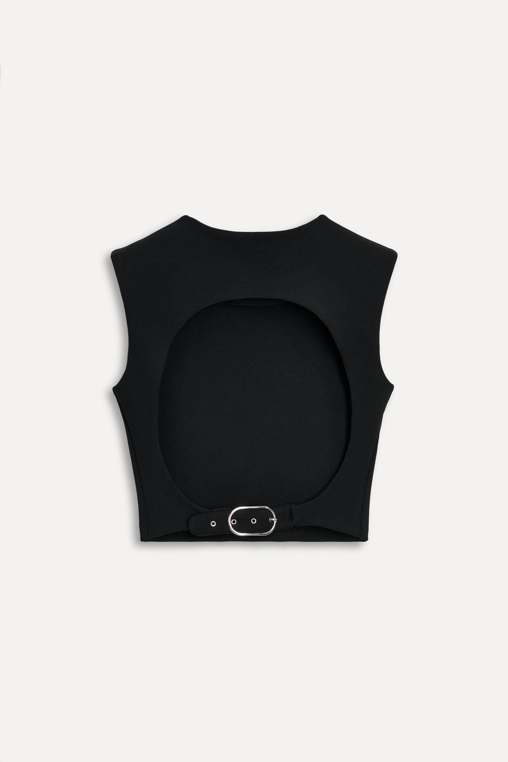 CROP TOP WITH BUCKLE 50TH ANNIVERSARY - Zara фото 4