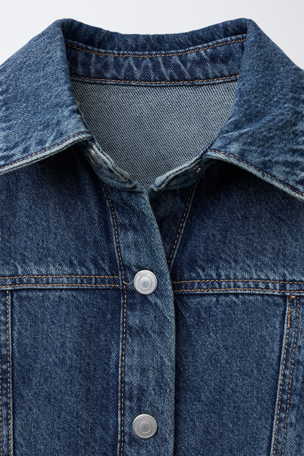 CUT-OUT DENIM DRESS - Zara фото 3