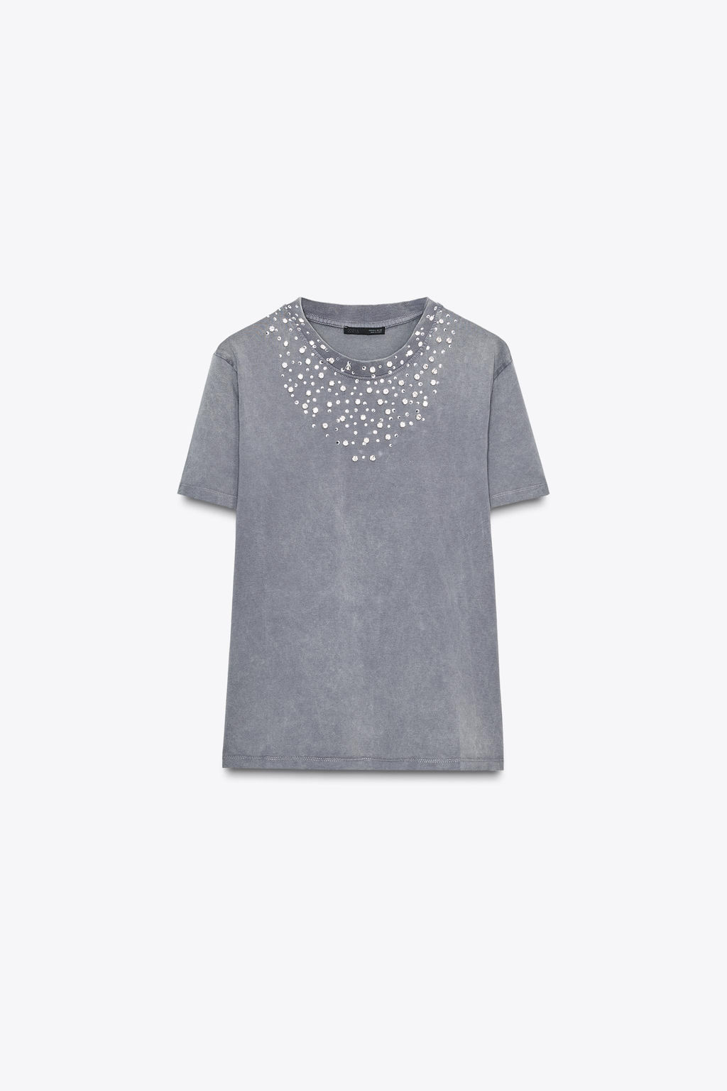 JEWEL FADED-EFFECT T-SHIRT - Zara фото 5