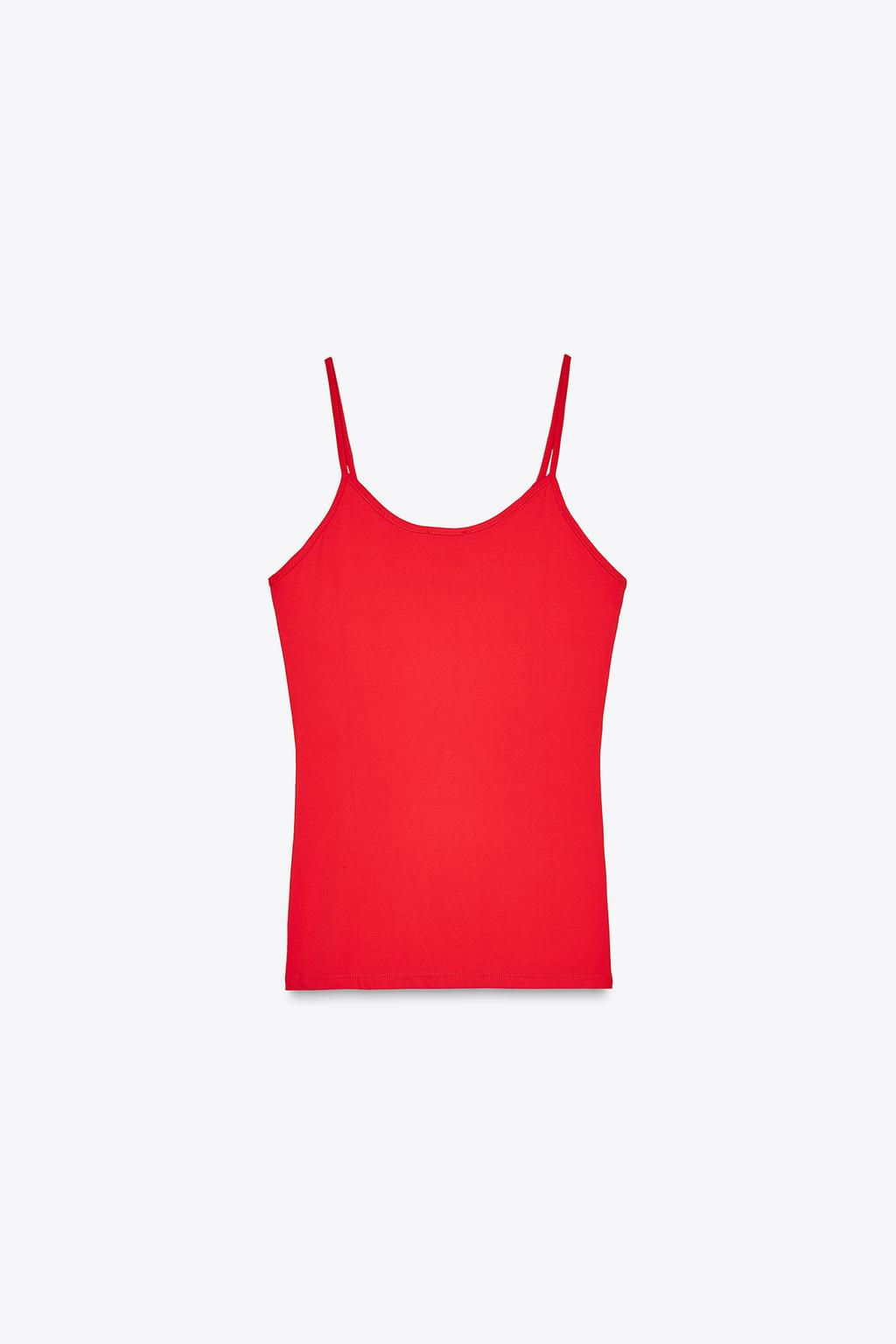 POLYAMIDE TOP WITH THIN STRAPS - Zara фото 40