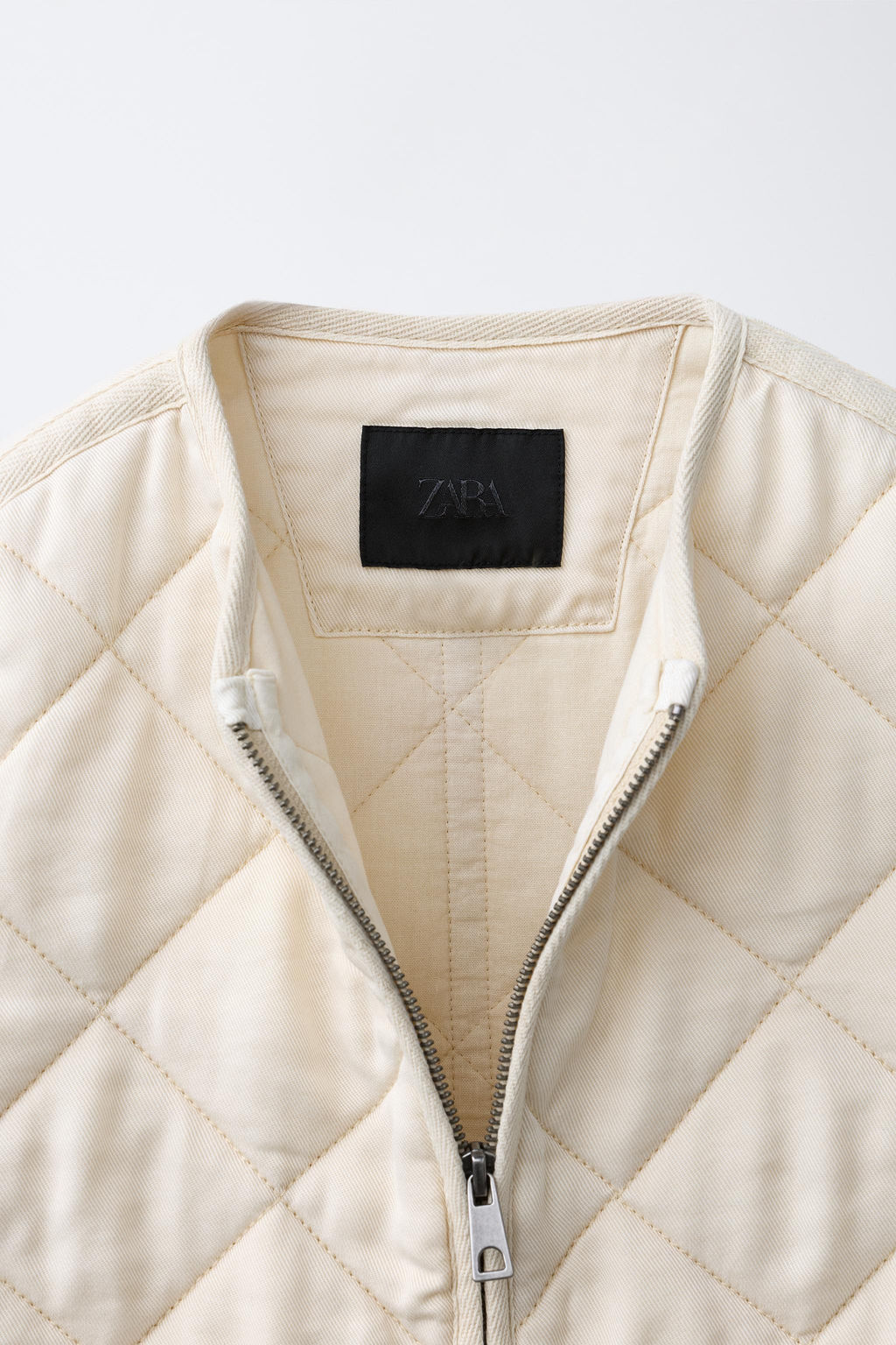 CAZADORA ACOLCHADA CREMALLERA / Crudo - Zara фото 8