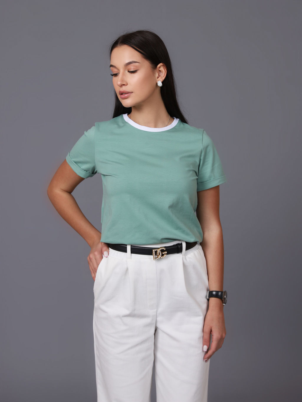 Женские Брюки широкие палаццо. С046 Белый от фабрики Спортсоло