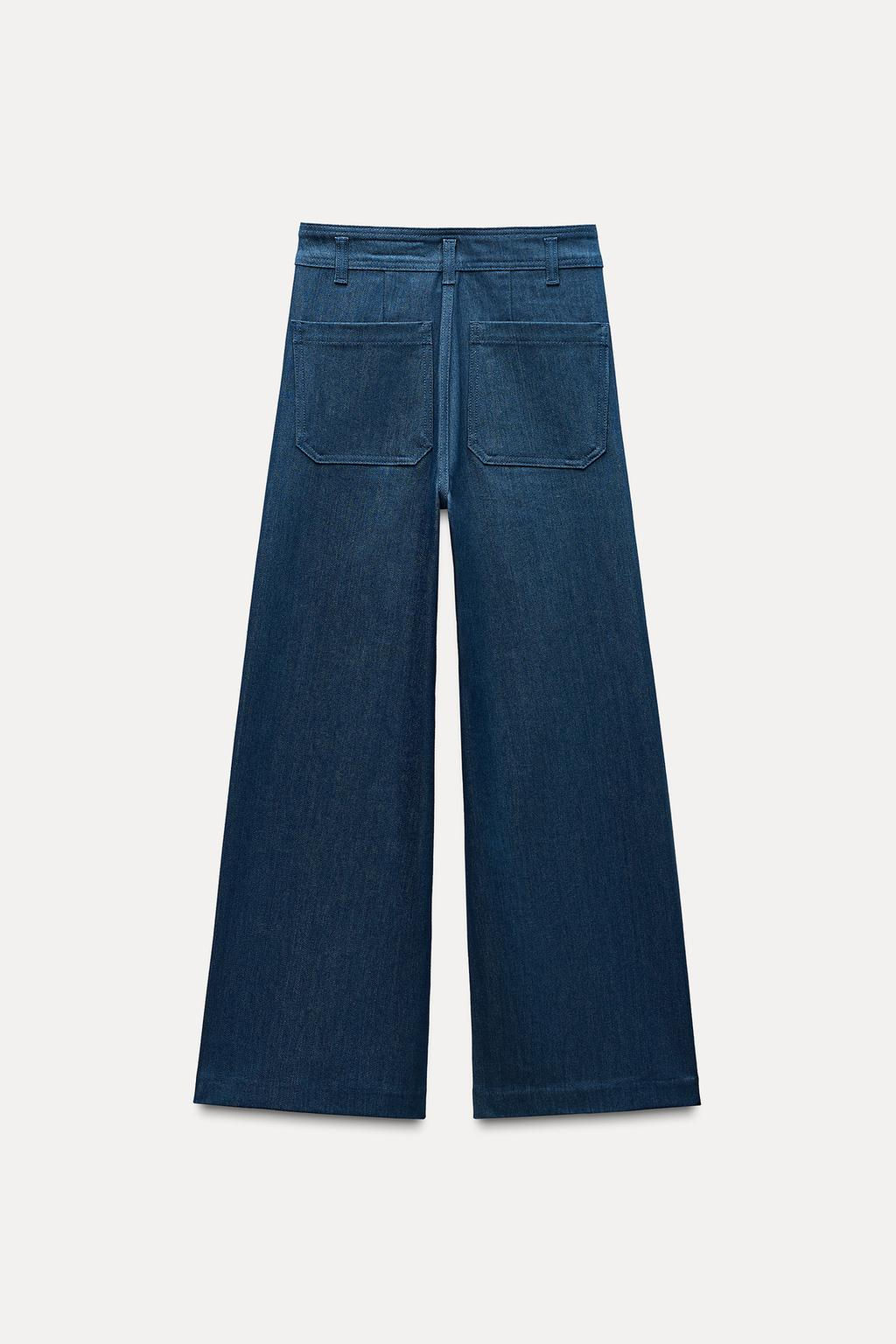 ZW COLLECTION HIGH-WAIST WIDE-LEG JEANS WITH POCKETS - Zara фото 32