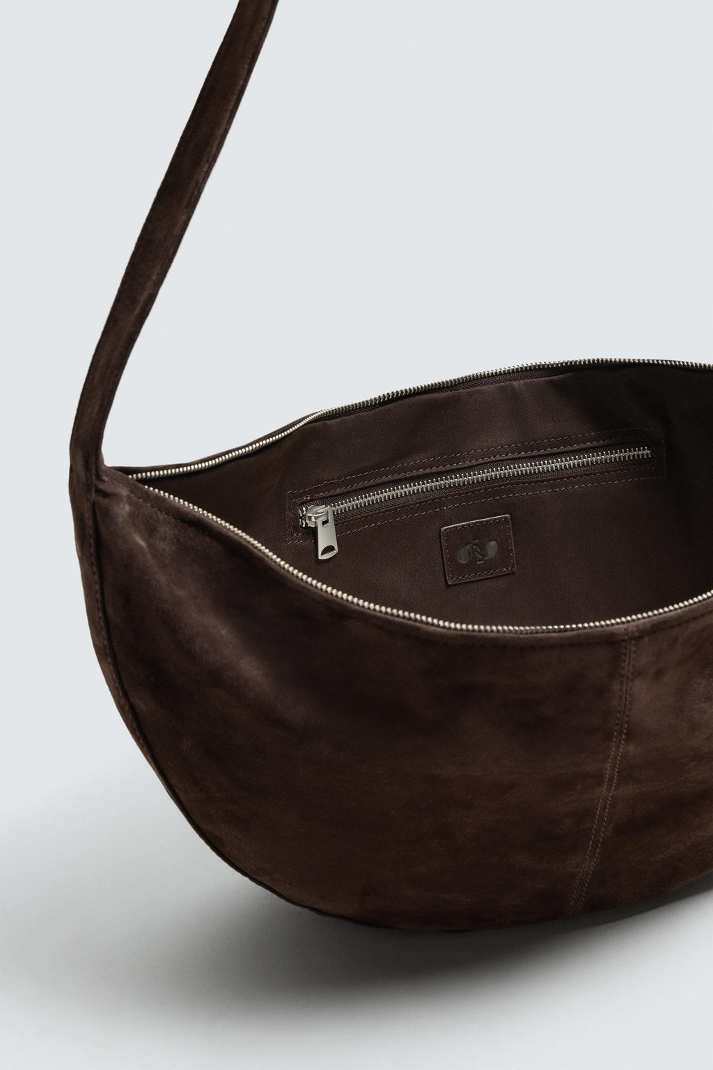 BOLSO HOMBRO PIEL / Marr?n - Zara фото 6