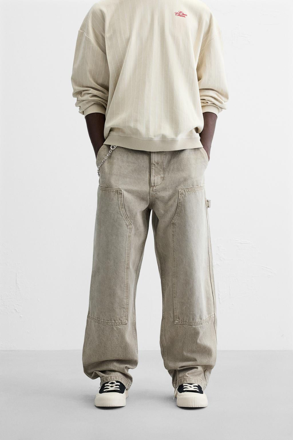 FADED CARPENTER POCKET TROUSERS - Zara фото 11