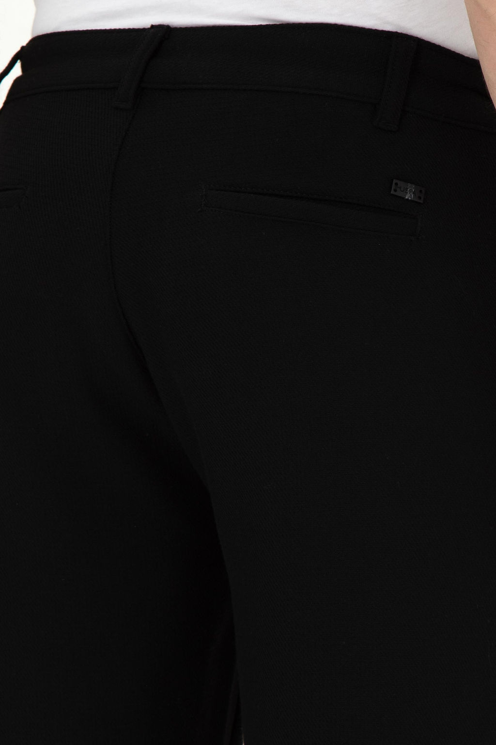 Erkek Jogger Fit Siyah Kanvas Pantolon