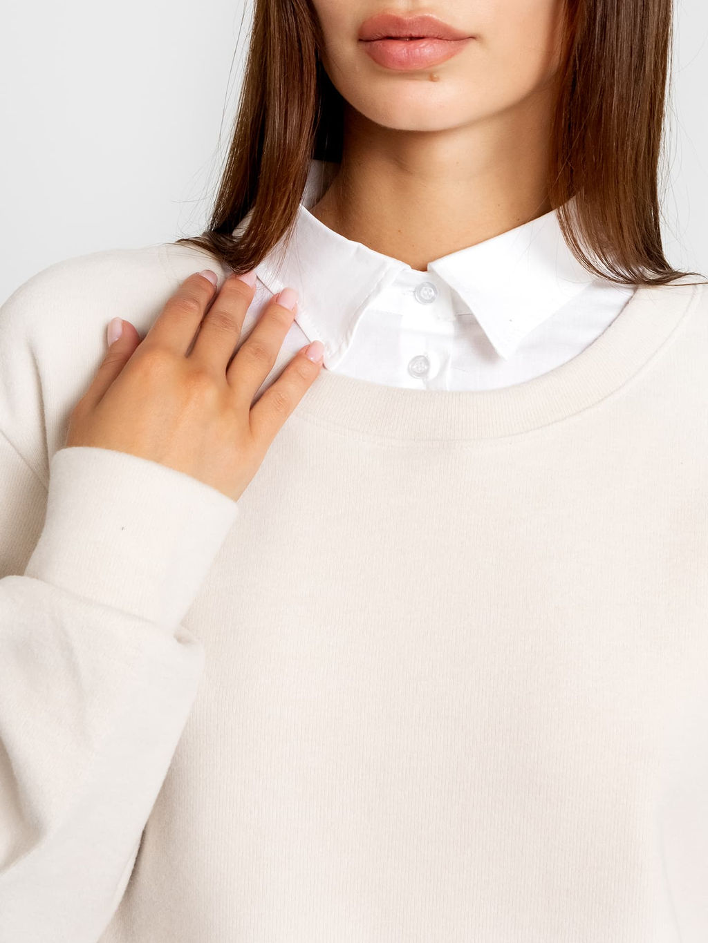 Джемпер женский светло-бежевый св.бежевый 122888 - Mark formelle фото 4