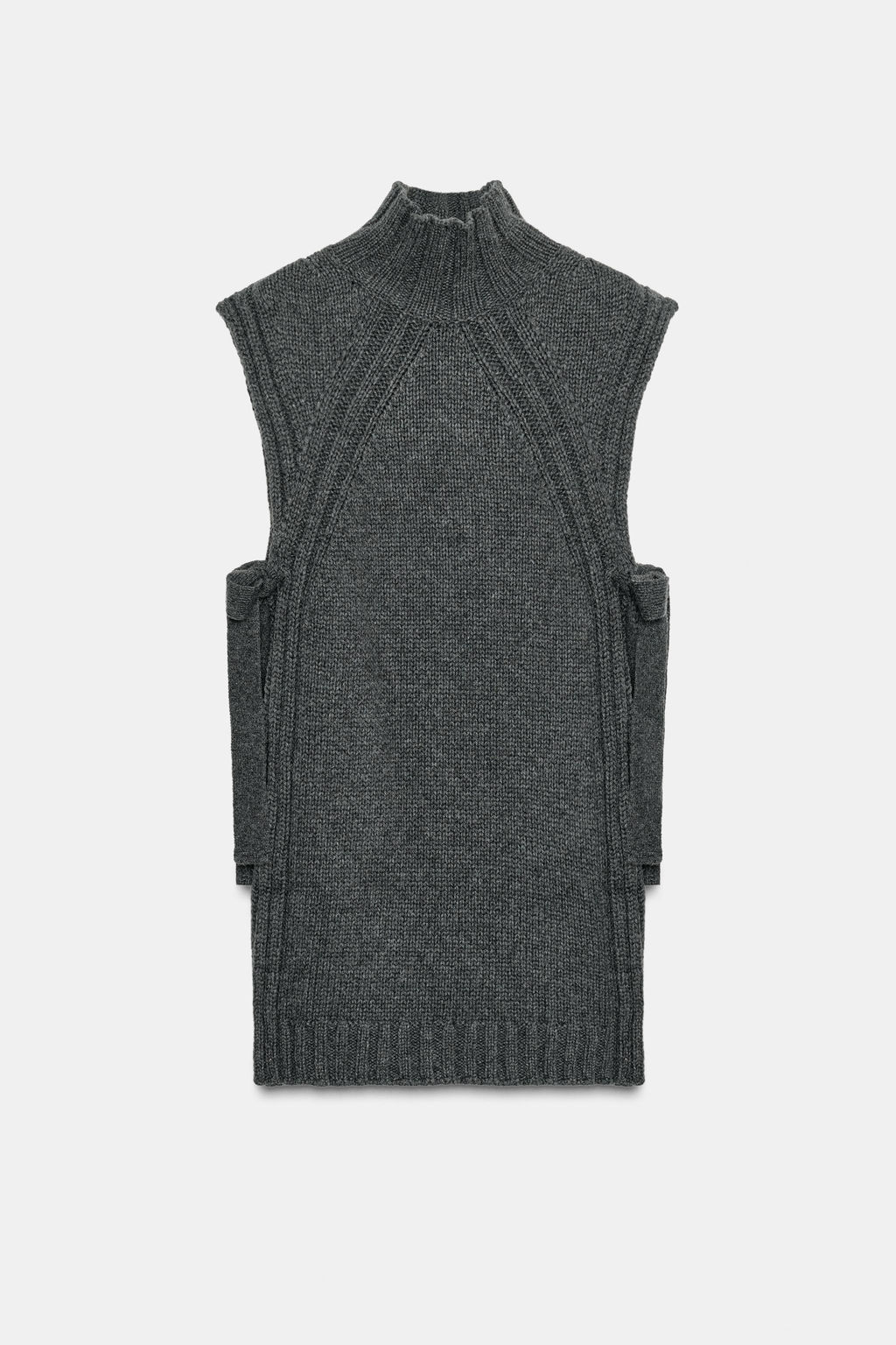 WOOL WAISTCOAT WITH OPENINGS - Zara фото 4