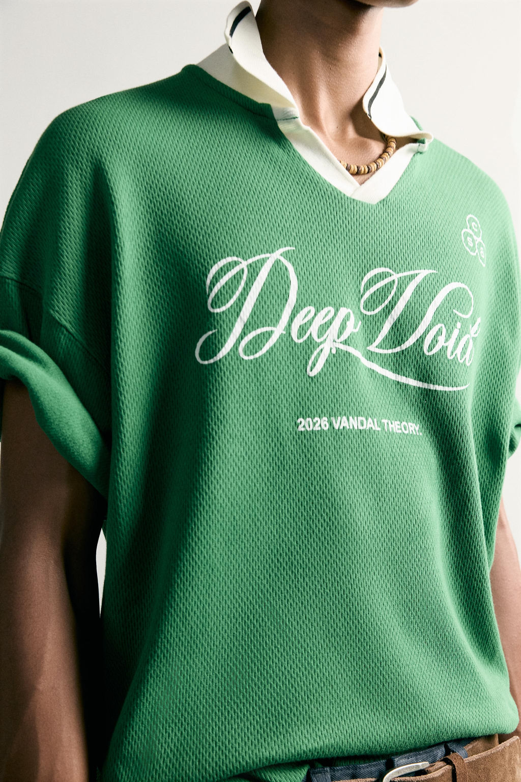 POLO RELAXED FIT F?TBOL RETRO / Verde / Crudo - Zara фото 5