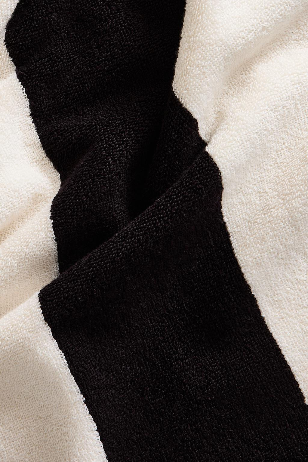 COTTON BEACH TOWEL WITH WIDE STRIPES - Zara фото 5