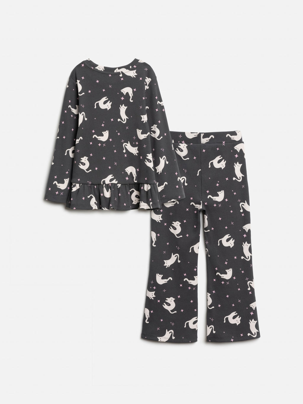 ACOOLA / Комплект детский для девочек ((1)джемпер и (2)брюки) Talita графитовый  фото 2