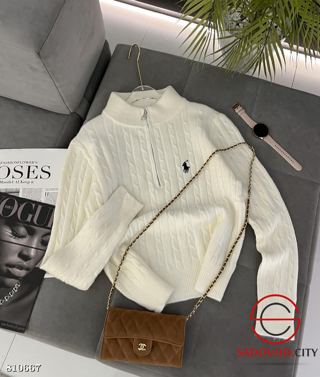 Свитер женский на полузамке - Bruno фото 6