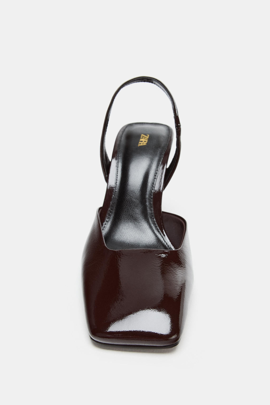 LEATHER SLINGBACK SHOES - Zara фото 5