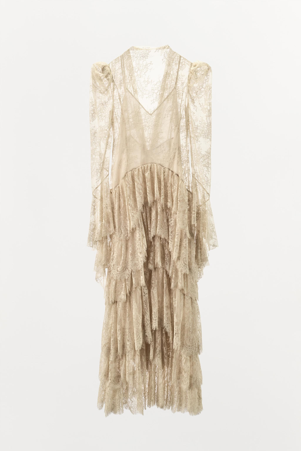 ZW COLLECTION LIMITED EDITION LACE DRESS WITH RUFFLES