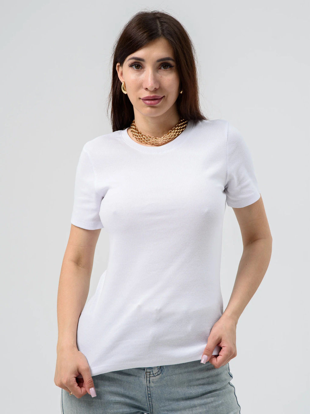 Футболка Хлопок 95% лайкра 5% рубчик Кашкорсе - Оптима фото 9