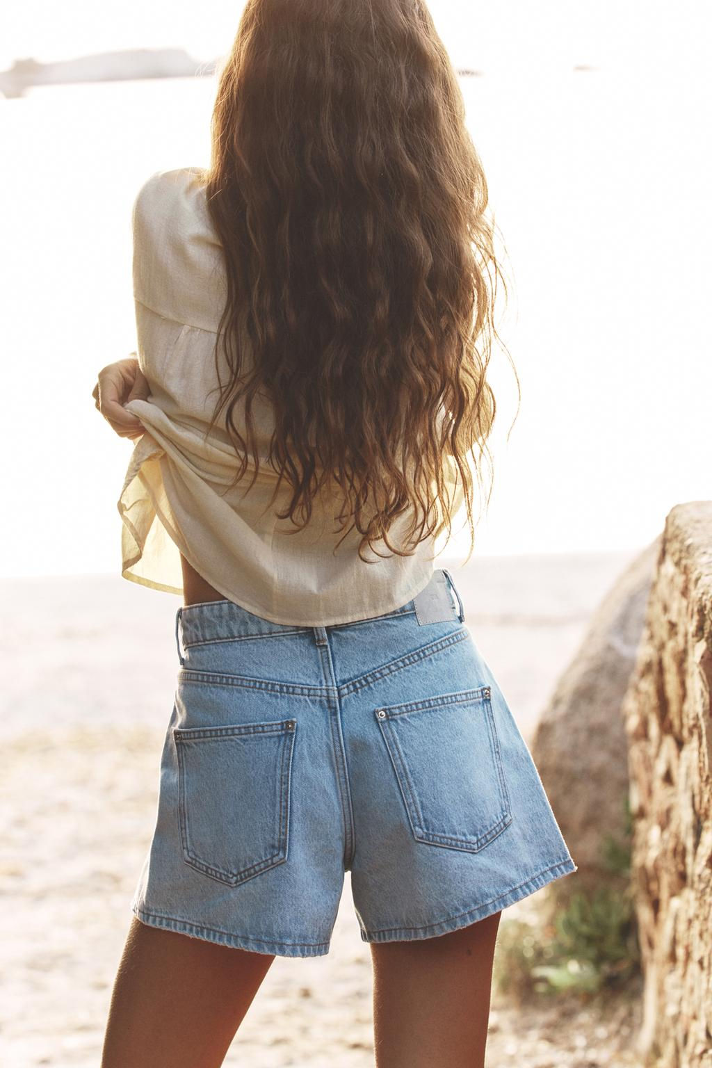 Z1975 MOM FIT MID-WAIST SHORTS - Zara фото 9