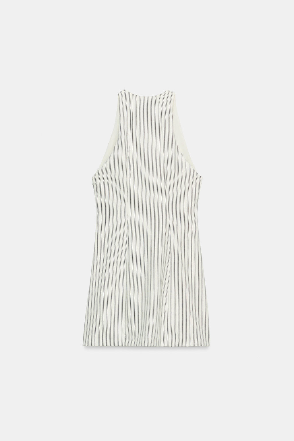 VESTIDO MINI RAYAS BOTONES / Crudo / Marino - Zara фото 5