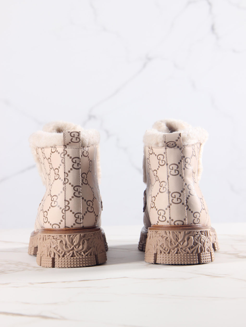 Ботинки EDART 307. PODYUM141 br. бежевый гучи коричневый/шерсть - Ed'art фото 21