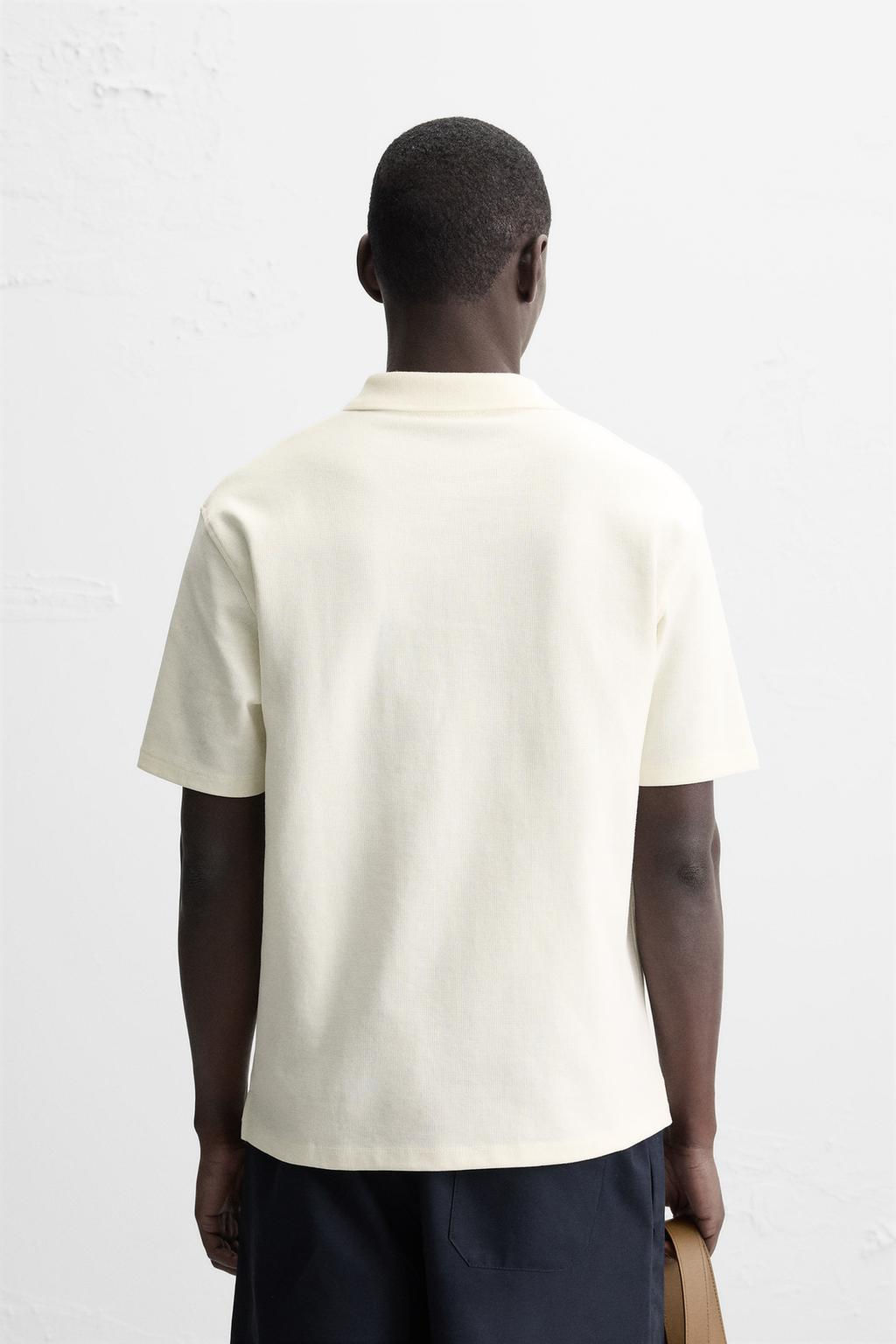 TEXTURED POLO SHIRT - Zara фото 3