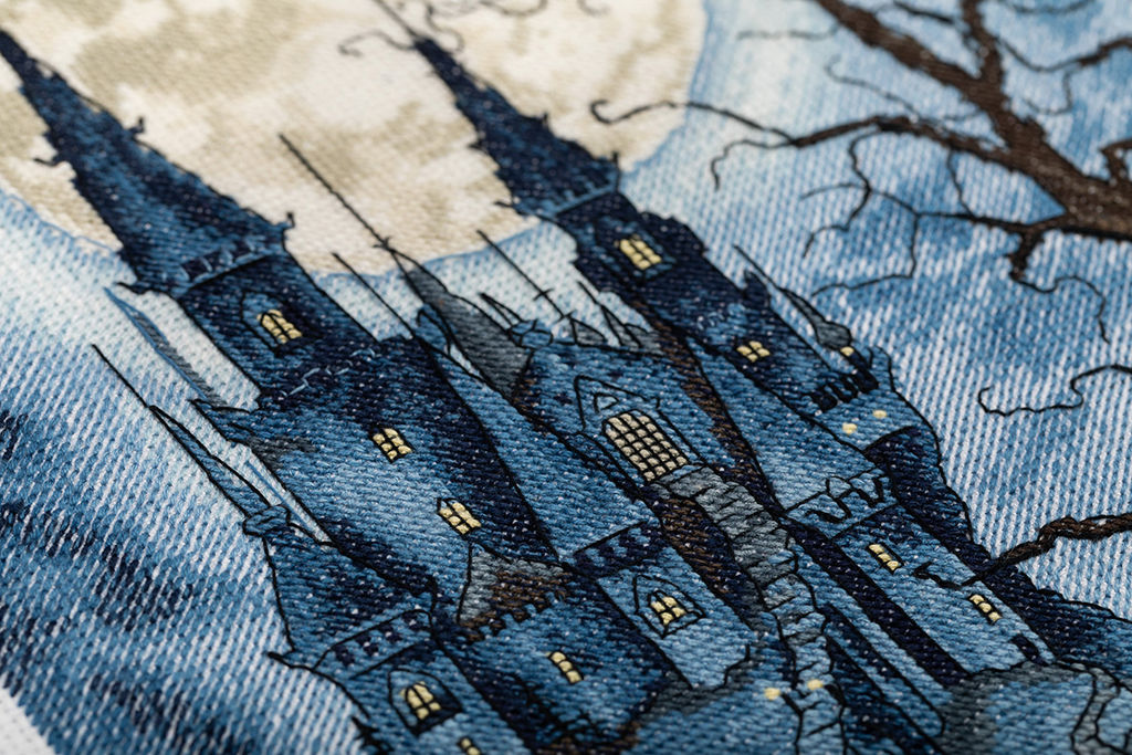 Набор для вышивания PANNA Золотая серия ZU-7323 Мрачный замок 23 х 33 см