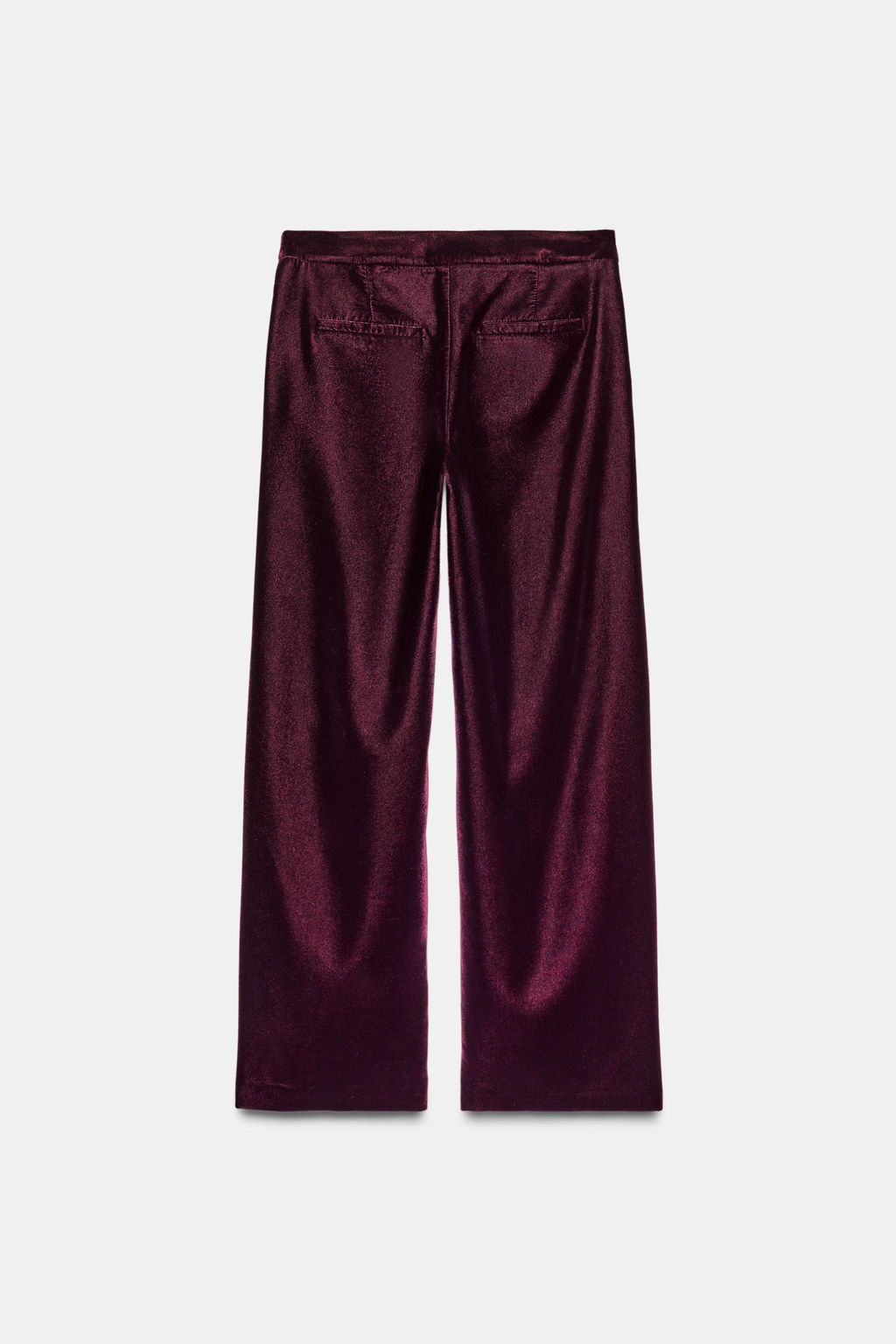 VELVET WIDE-LEG TROUSERS - Zara фото 5