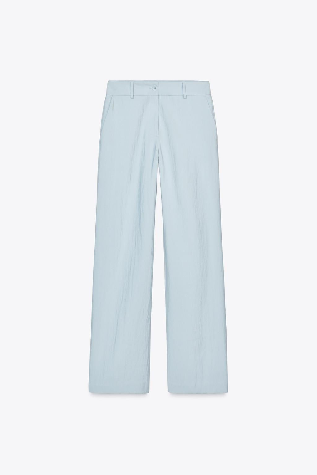 HIGH-WAIST STRAIGHT-LEG TROUSERS - Zara фото 6