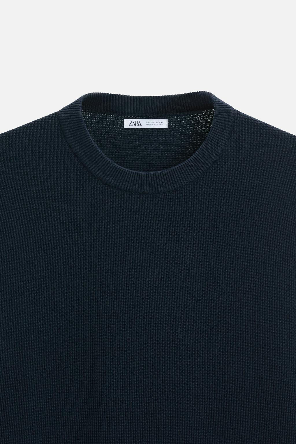 BASIC TEXTURED SWEATER - Zara фото 10