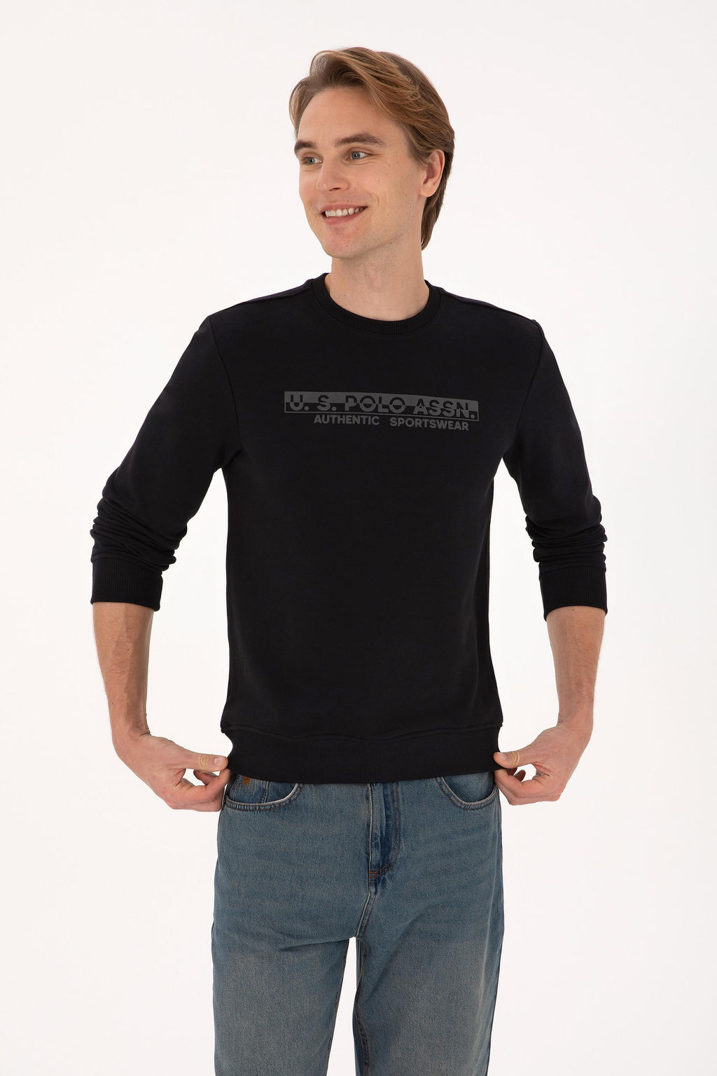 Erkek Siyah Sweatshirt - U.s. polo assn фото 3