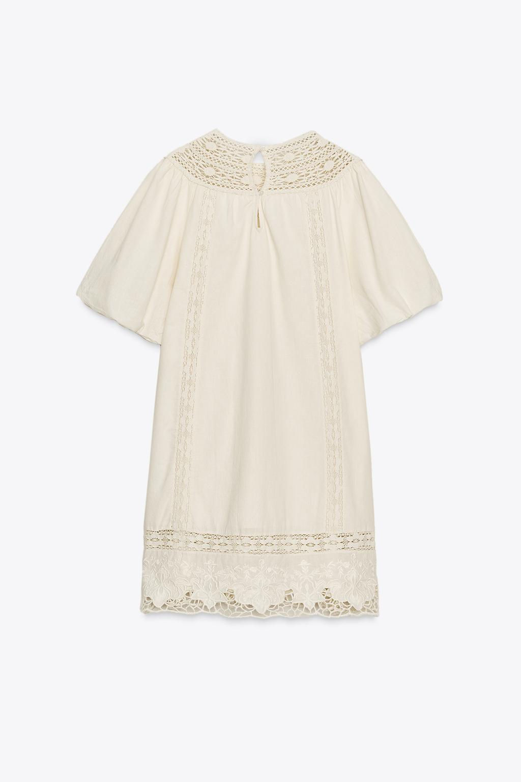 ZW COLLECTION EMBROIDERED SHORT DRESS - Zara фото 6