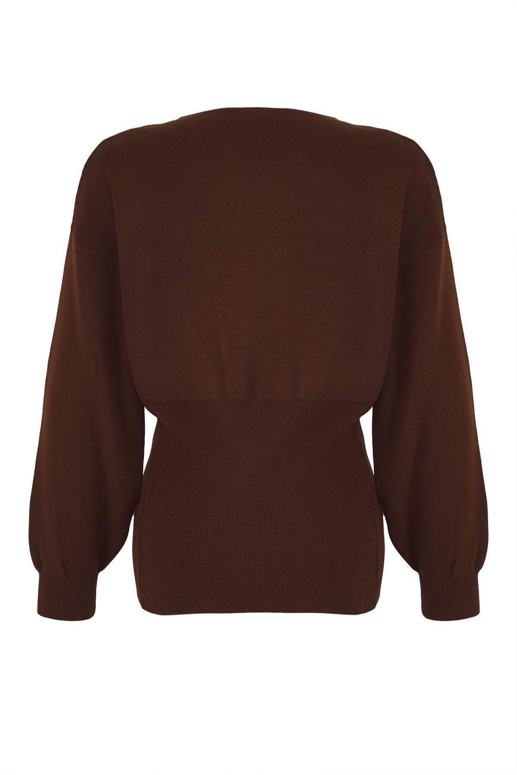 Kahverengi Dugme Detayl? 2li Viral Triko H?rka-Bluz Tak?m TWOAW26HI00017