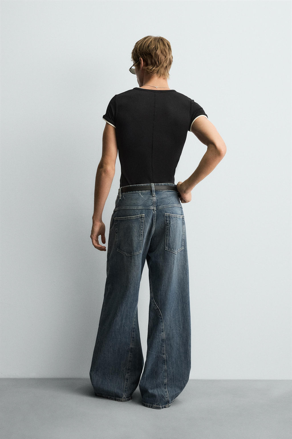 BAGGY FIT TWISTED-SEAM JEANS - Zara фото 3