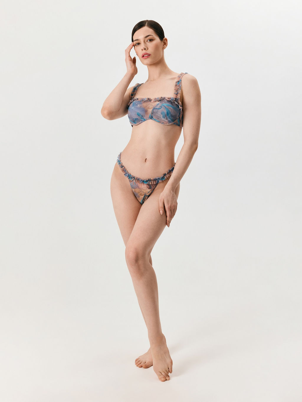 Infinity / Бюстгальтер Balconette жен. Siberica синий принт - Infinity Lingerie фото 2